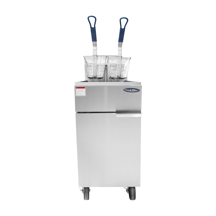 A front view of CookRite's 50 LB Deep Fryer