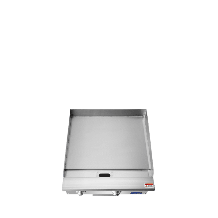 A bird's eye view of CookRite's 24 inch heavy duty manual griddle