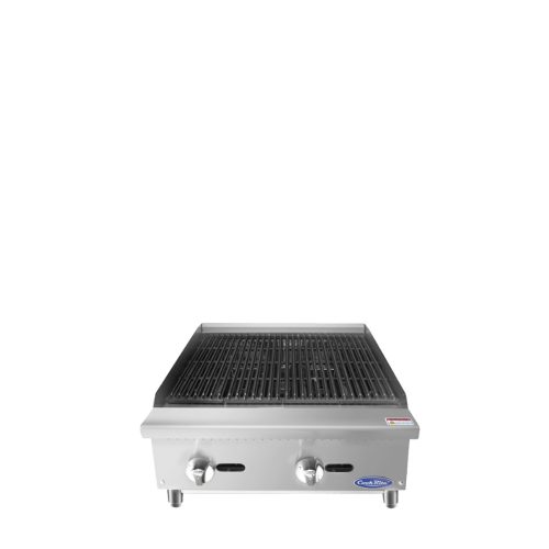A front view of CookRite's 24″ Radiant Broiler