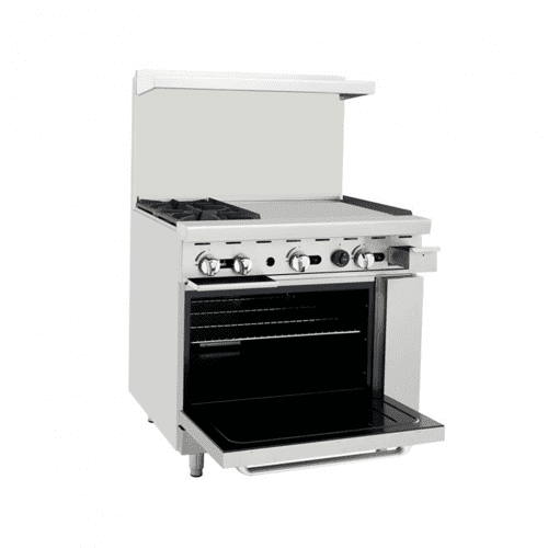 Cook Rite by Atosa AGR-2B48G Natural Gas 60 Range Oven with 48 Right —  Kitchen Equipped