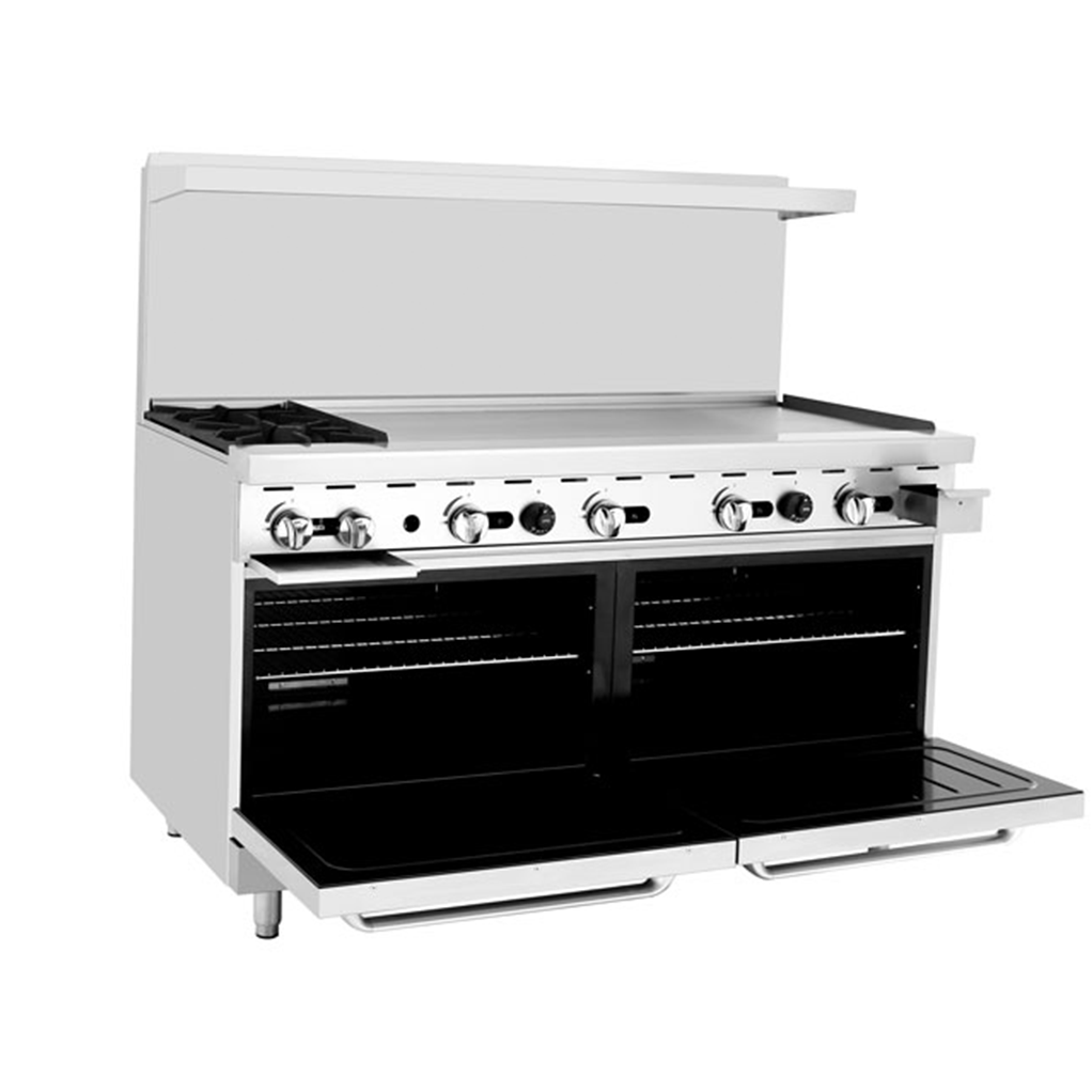 Cook Rite by Atosa AGR-2B48G Natural Gas 60 Range Oven with 48 Right —  Kitchen Equipped