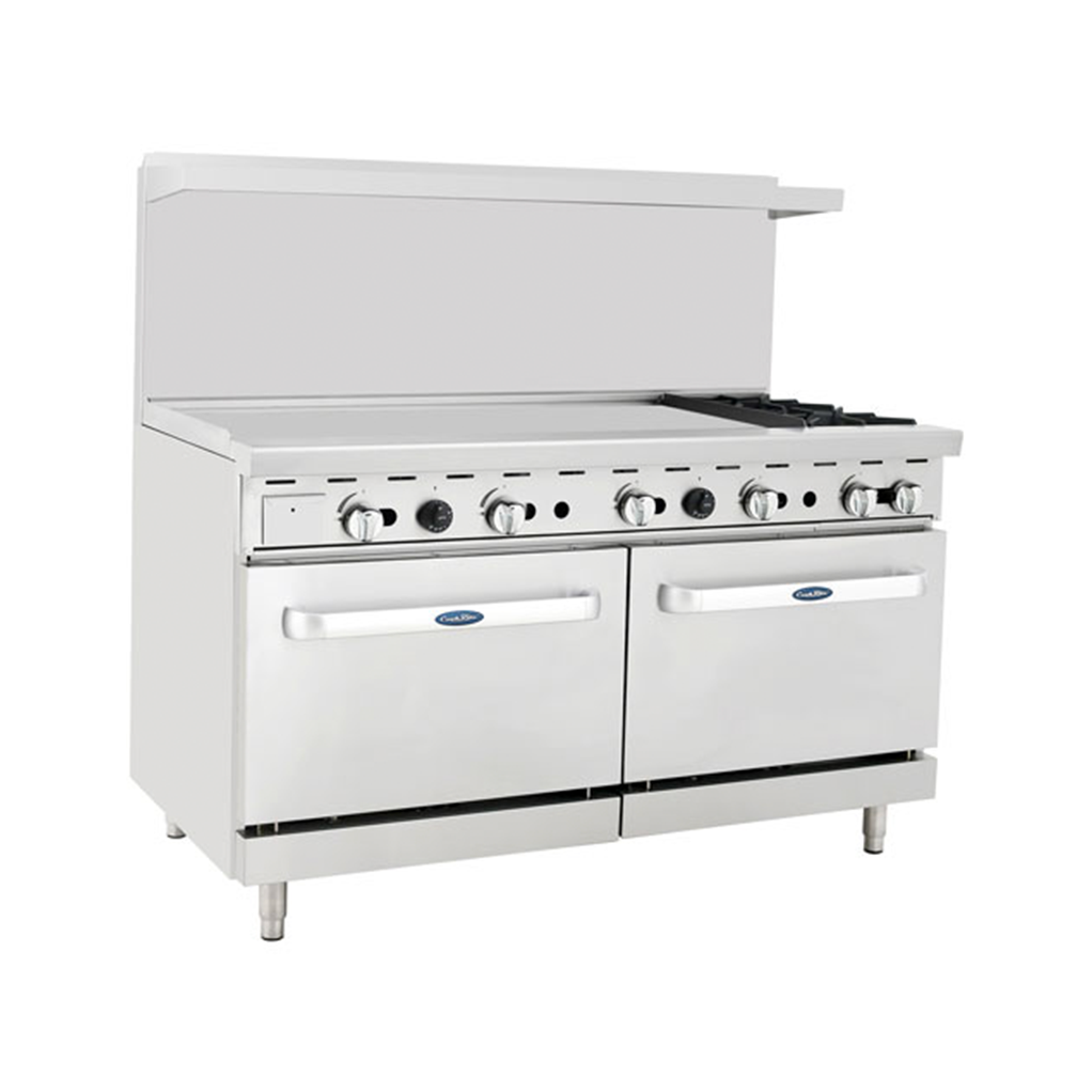 Atosa ATO-48G2B 60'' CookRite Range 48 Griddle on left and 2 burners on  right LP Propane gas only - 5 Star Restaurant Equipment