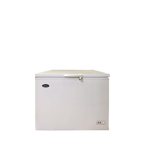 A front view of Atosa's Solid Top Chest Freezer (16 cu ft)
