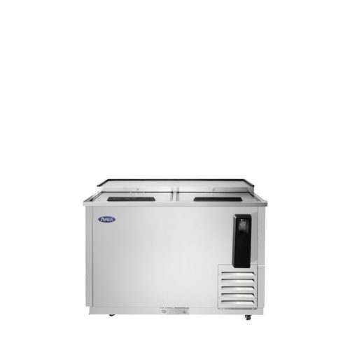 A front view of Atosa's 50" Horizontal Bottle Cooler
