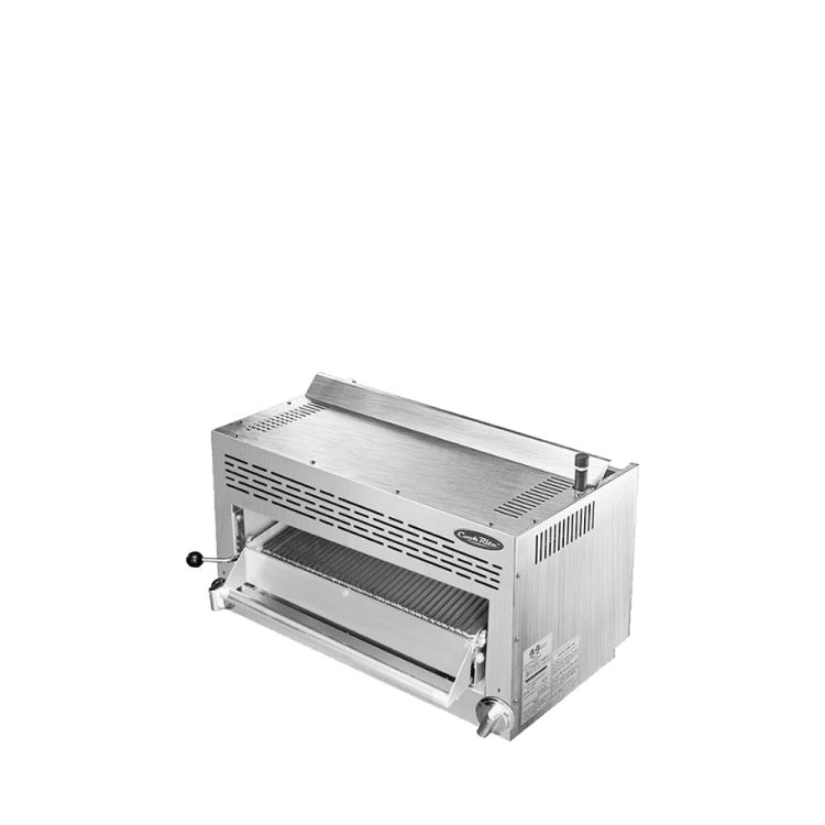 A right side view of Cookrite's infrared salamander broiler