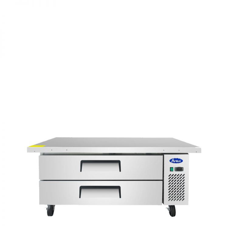 A front view of Atosa's 52" Refrigerated Chef Base