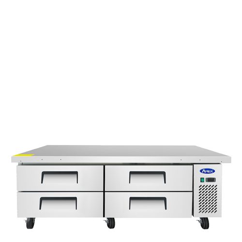 A front view of Atosa's 72" Refrigerated Chef Base