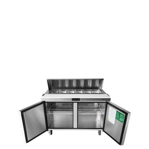 A front view of Atosa's refrigerated standard top sandwich prep table
