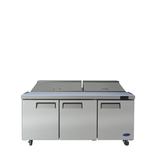 A front view of Atosa's standard top sandwich prep table