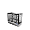 An angled view of Atosa's Countertop Refrigerated Square Display Case (4.2 cu ft)