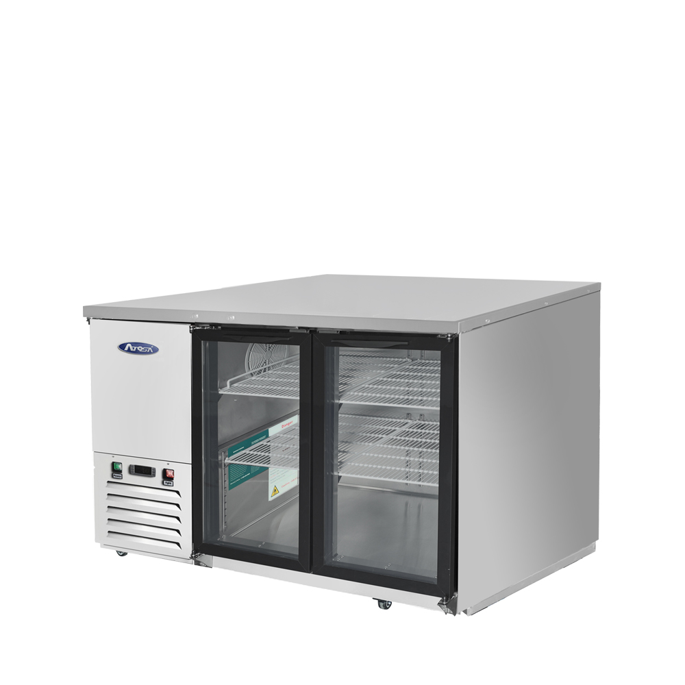 Details about   Atosa USA SBB48GRAUS2 48" Two Section Back Bar Cooler with Solid Door 11.5 c... 