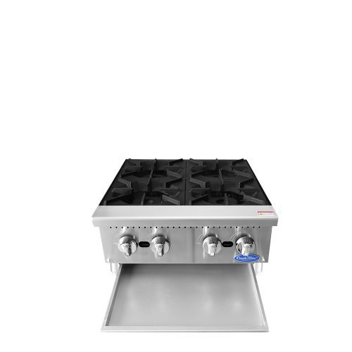 A front view of CookRite's 4 Burner Hot Plate