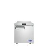 A front view of Atosa's 27" Worktop Refrigerator with