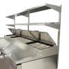 An angled view of Atosa's 44" Double Overshelves for MPF Series