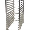 An angled view of Atosa's Bun Pan Rack for One Door Reach-ins