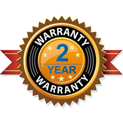 2 Year Parts and Labor Warranty