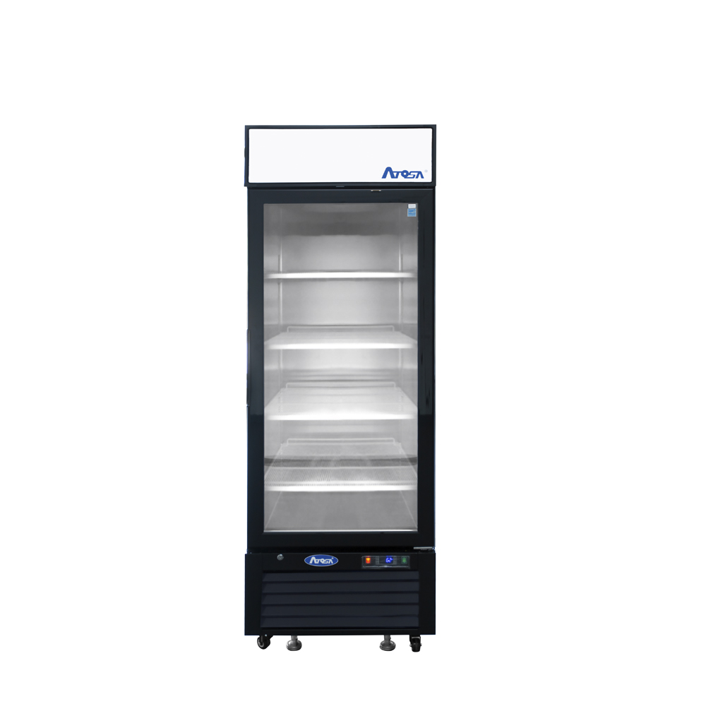 MCF8722GR — Black Cabinet One (1) Glass Door Merchandiser Cooler 