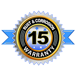 15 Year Rust and Corrosion Warranty