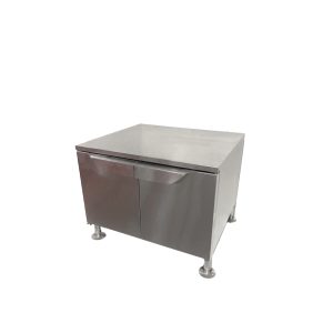 ASR-62D - Stainless Steel Combi Oven Stand with Racking and Doors - Image 1